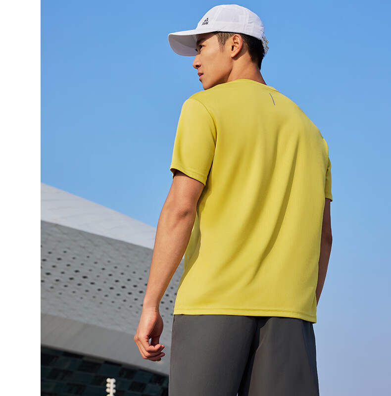 Peak Men's Summer Short Sleeve Quick-Dry Breathable Sports Loose Running Base T-Shirt DF652471 85