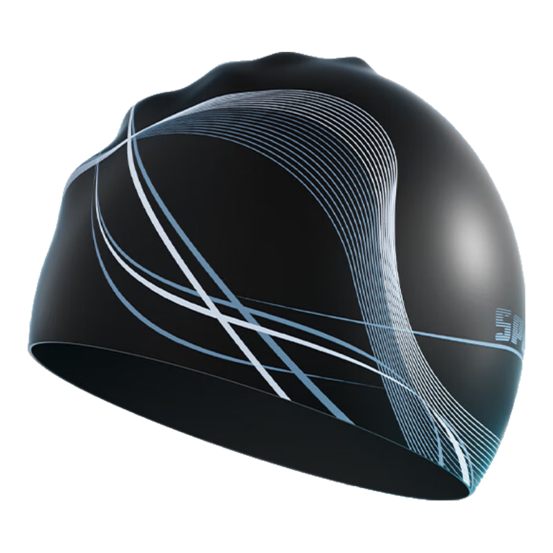 361° Swimming Cap for Men, Large Size, Waterproof, Non-Binding, Silicone Ear Protection, Adult Men's Swim Cap