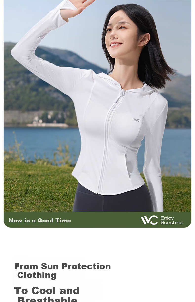 VVC Sun Protection Clothing for Women, Slim Fit Ice Silk Cool-Feeling UV-Resistant Urban Light Outdoor Jacket, Premium Gray, M 3