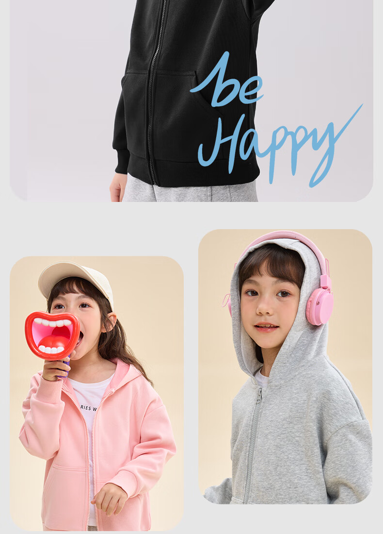 Baleno Girls' Jacket, Spring And Autumn Style, Casual Hooded Cardigan for Girls, Spring Outerwear, Zip-Up Hoodie for Children, Lightweight Top 2