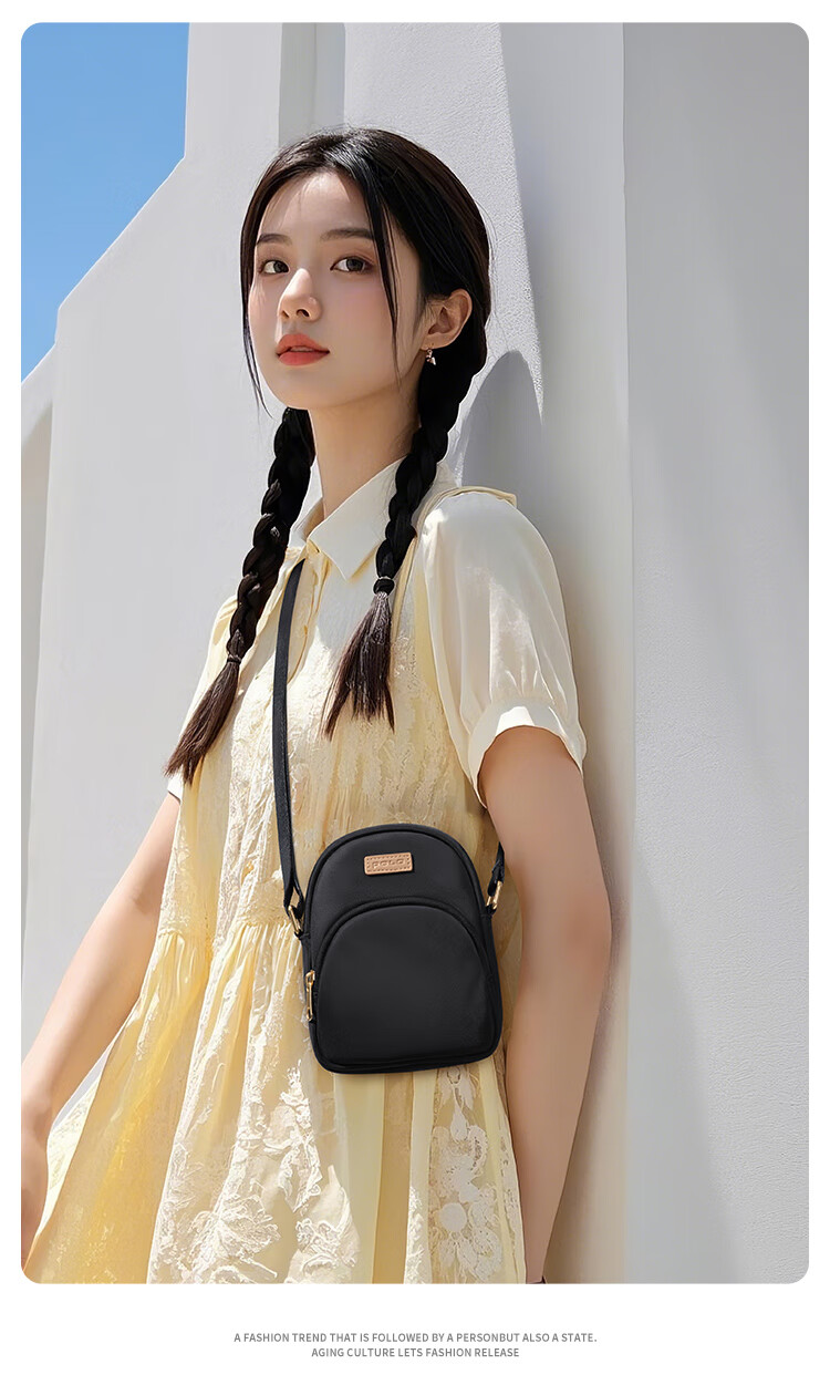 POLO Crossbody Bag, Women's Casual Handbag, Shoulder Bag, Fashionable Versatile Phone Pouch, Water-Resistant Oxford Fabric Gift for Girlfriend 11