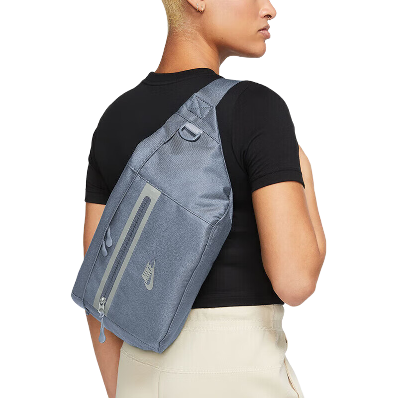 NIKE Men's And Women's Waist Bag, Shoulder Bag, Crossbody Bag, Chest Bag, Casual Bag DN2556-493 Gray Blue