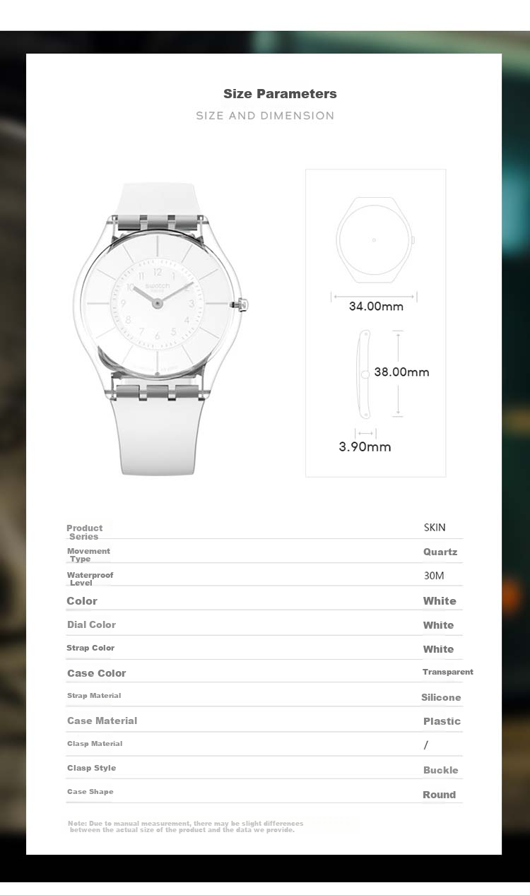Swatch Swiss Watch, Ultra-Thin Quiet Student Exam Wristwatch Quartz Watch Graduation Gift, Butterfly White 2.0 3