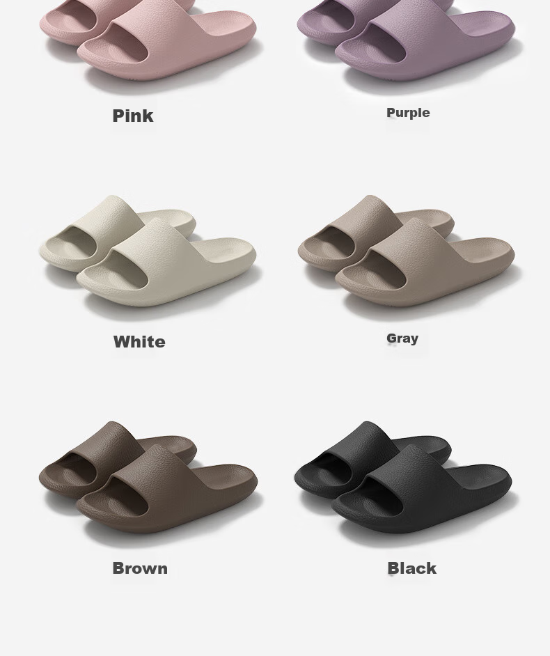 GUOLUOFEI Men's Lightweight Slippers, Spring And Summer New Style, Indoor Bathroom Shower Home Non-Slip Slippers for Women, Pink, Size 40-41 11
