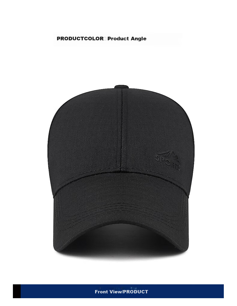 Jiancai Father's Day Gift Baseball Cap for Men And Women, Large Size Casual Versatile Fishing Sun Protection Breathable Extended Brim Cap 4