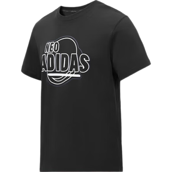 Adidas Crew Neck Breathable Comfortable Versatile Outdoor Sports Casual Short Sleeve T-Shirt Size S