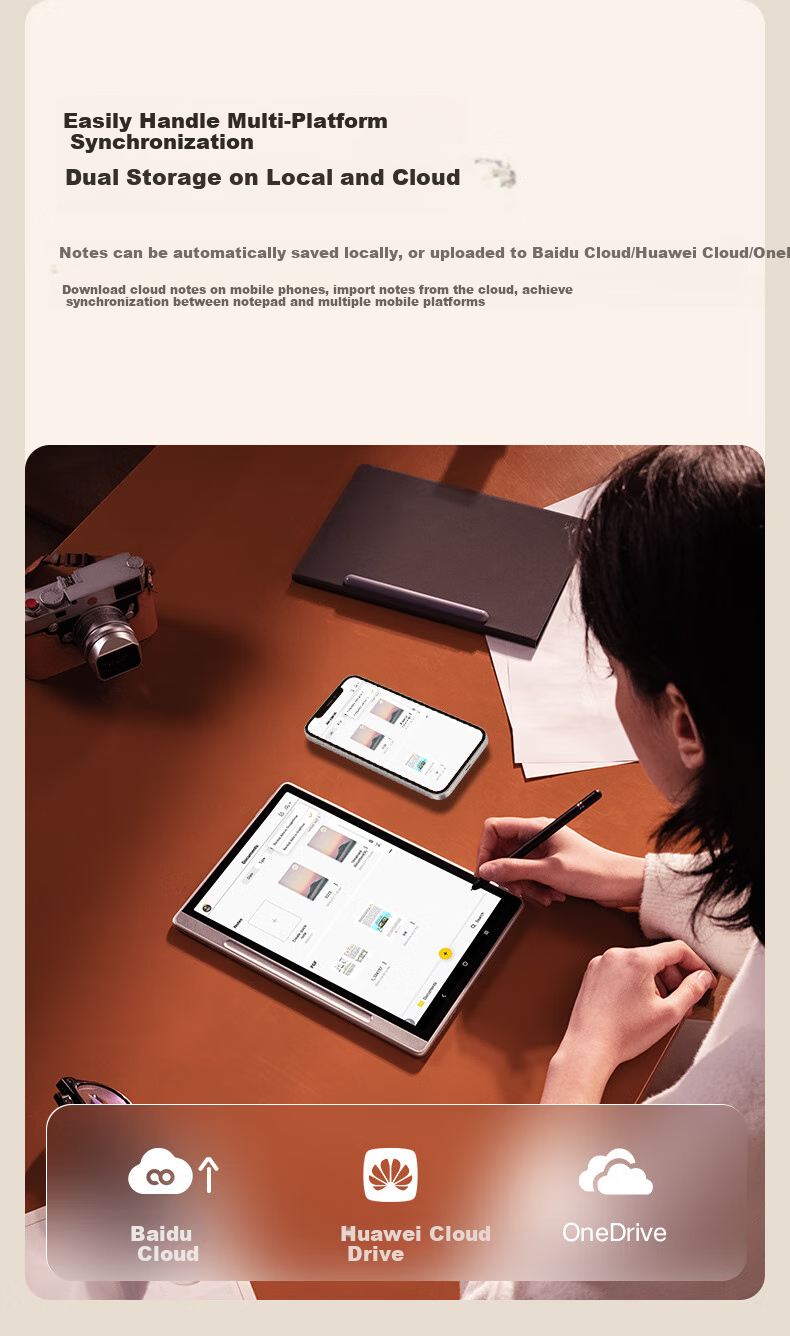 XP-Pen [Color Note Tablet] Handwriting Electronic Notebook, Meeting Record Smart Office Pad E-Ink Book E-Reader Magic Note Pad 13