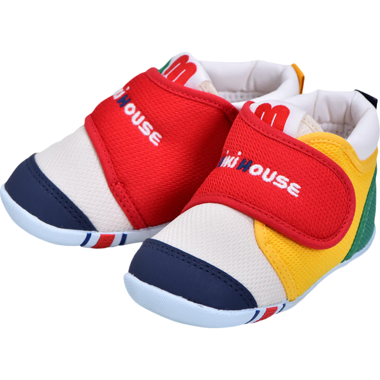 MIKIHOUSE Toddler Shoes for Boys And Girls, Classic Baby Shoes, Mixed Colors New Multi-Color, 12cm (Suitable for Foot Length 11.5cm)