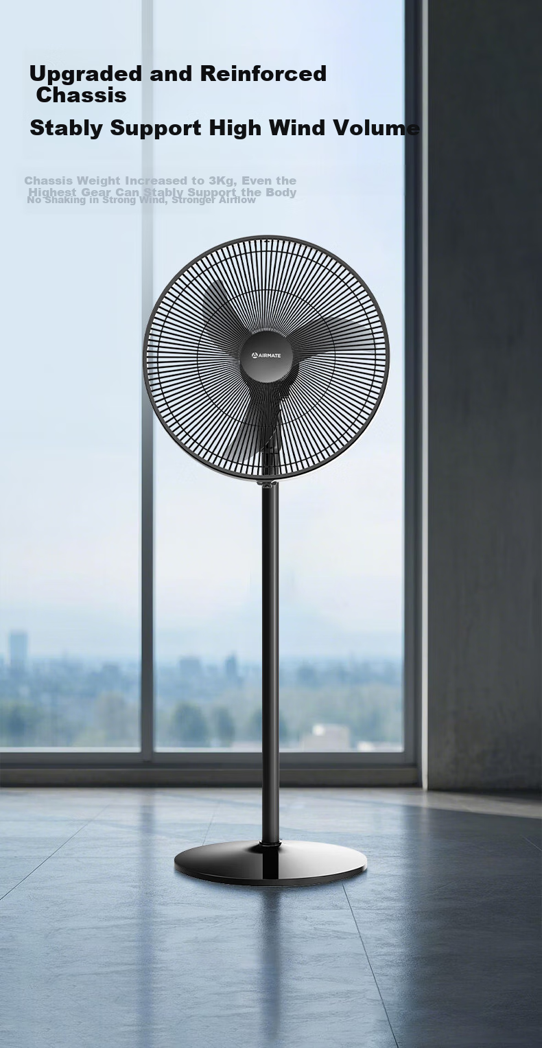 AIRMATE [Powerful Pure Copper Motor] Electric Fan, Bull Horn Fan, Industrial Floor Fan, 18-Inch Home And Commercial High-Power Electric Fan, Large Air Volume Factory Workshop Electric Fan FS45-X6 7