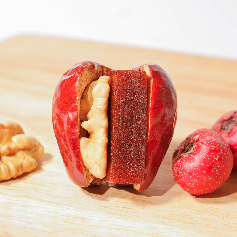 舌里枣夹核桃夹山楂糕800g 红枣夹核桃仁 新疆红小派休闲年货零食