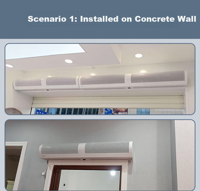 Midea Commercial Air Curtain, High-Power Wind Barrier, Low-Noise Natural Wind, for Shopping Malls And Supermarkets, Air Screen, Industrial Remote Control Wind Gate, 1.2 Meters, FM3012-Y 13