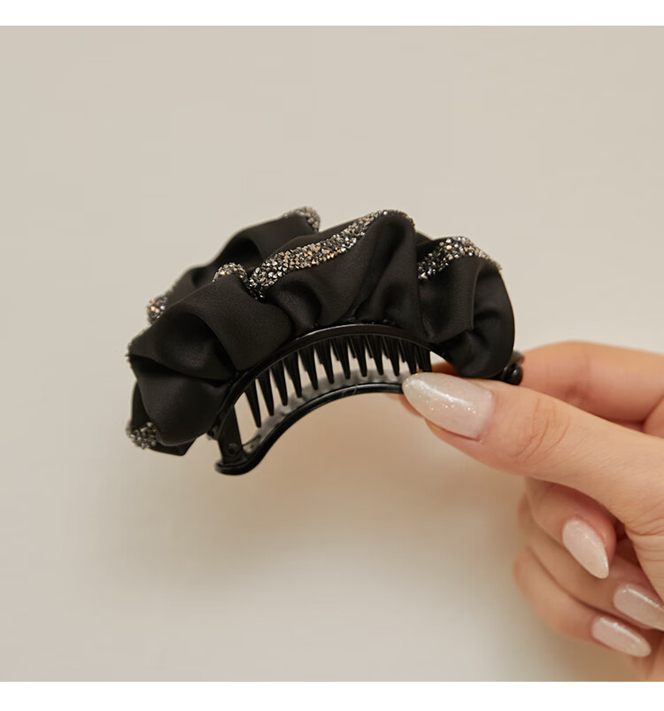 CHIMERA Hepburn Style Ponytail Twist Pleated Fabric Barrette Hair Clip Hair Accessory for Women Qixi Festival Gift 6