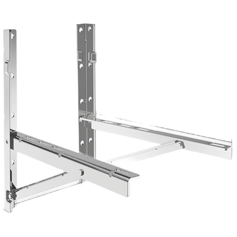 Beishi Air Conditioner Bracket, Universal Thickened 201 Stainless Steel Air Conditioner Outdoor Unit Support Bracket, Suitable for Gree, Midea, Haier Air Conditioners, 2P
