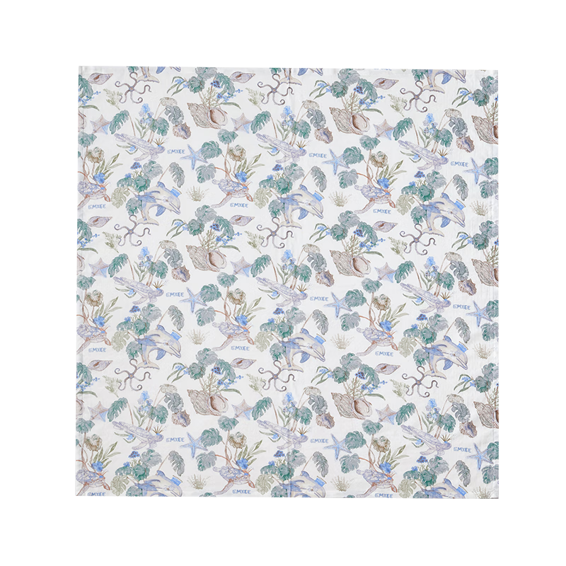 EMXEE Baby Swaddle, Newborn Class A Swaddling Cloth, Infant Wrap, Newborn Anti-Startle Swaddle, Single Layer, Ocean Adventure Story