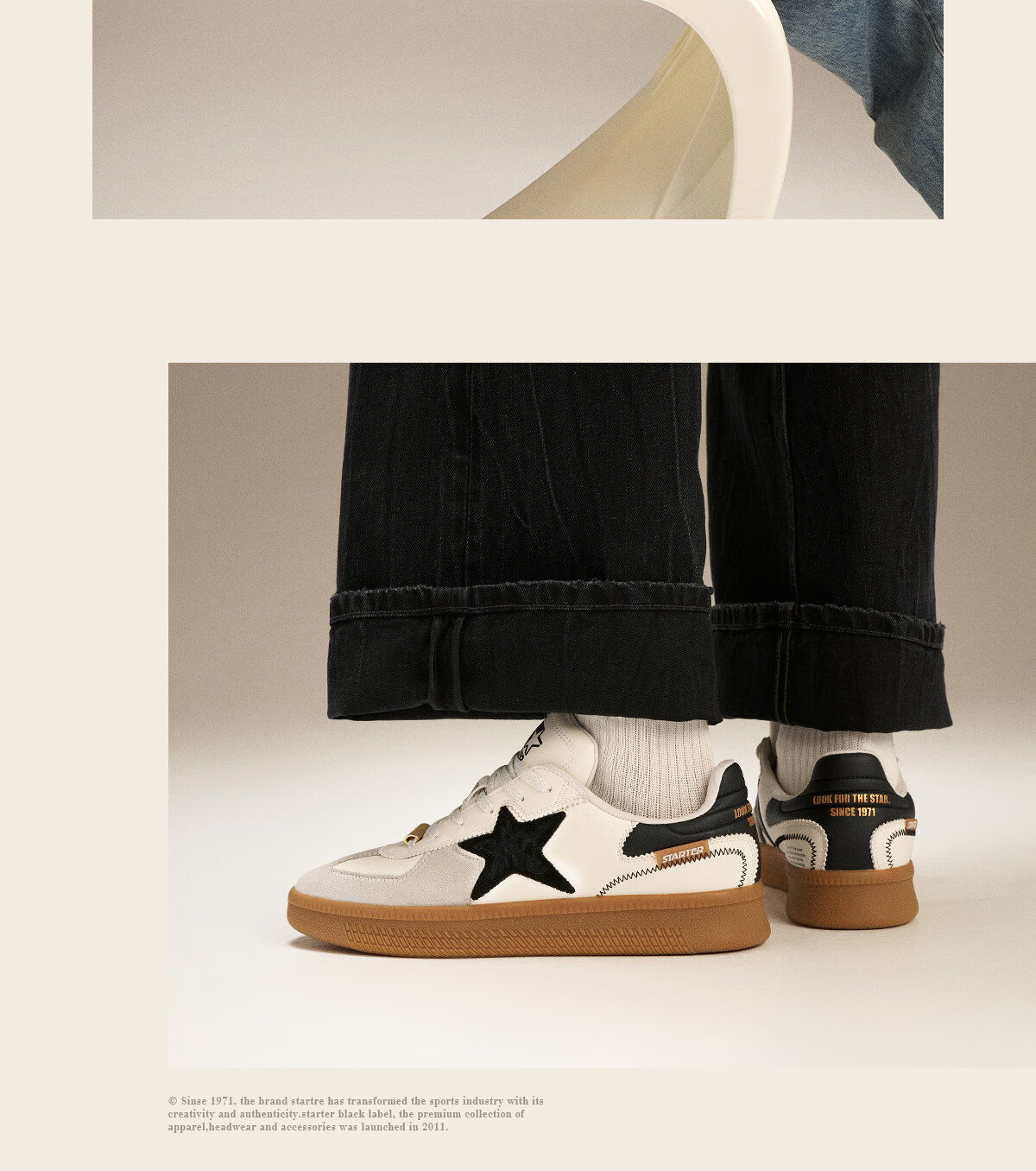 STARTER [Celebrity Style] 2025 Heavyweight New Product T-Toe Suede Casual Unisex Dexun Shoes, White, Size 36 6