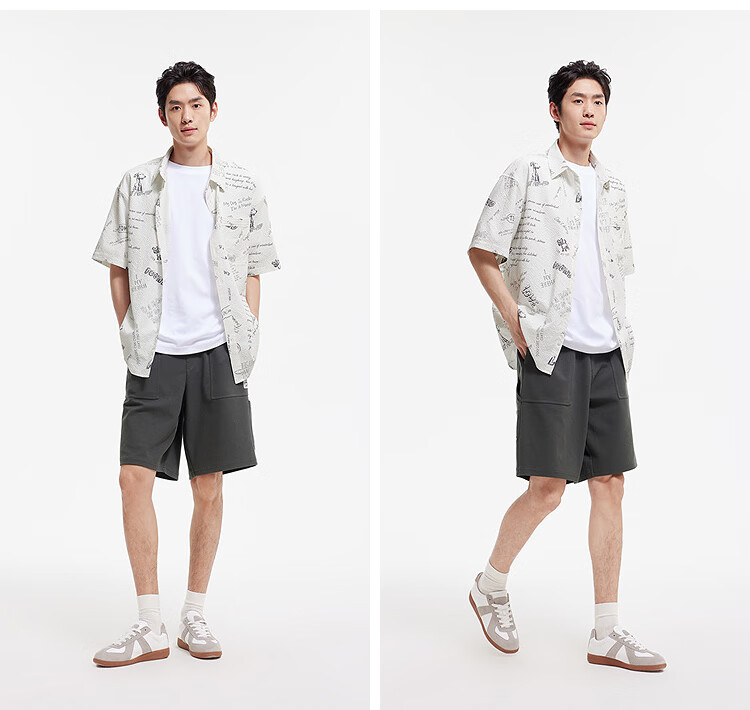 Semir Men's Summer Casual Pineapple Texture Lumberjack Cargo Pants Loose Straight Knit Pants 101325125105 3