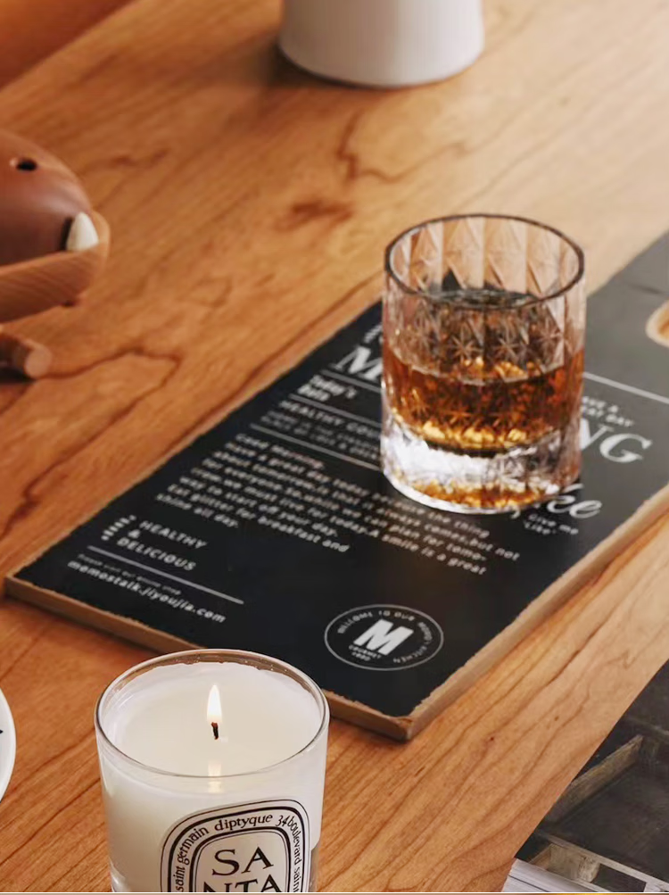MU16 Premium Edged Crystal Glass Whiskey and Beer Glass Set Wedding Gift for Men 14