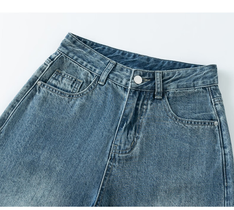 Langsha Narrow Fit Women's Jeans Spring Autumn 2026 New Wide Leg High Waist Loose Draped Slim Straight Floor-Length Pants 24