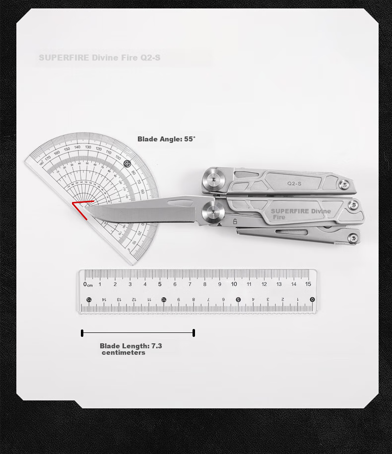 SupFire Q2-S Outdoor Tool Pliers, Multi-Functional Knife, Emergency Rescue Combination Folding Tool, Pliers, Wrench, Small Knife, Tactical Pliers 8