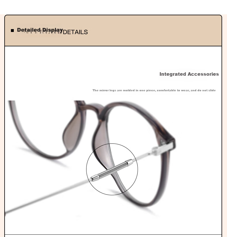 CAPONI Anti-Blue Light Tinted Glasses for Women, Anti-Radiation Non-Prescription Glasses, Ultra-Light, Bare-Faced Korean Style, Face-Slimming Eyeglass Frames, Trendy 5