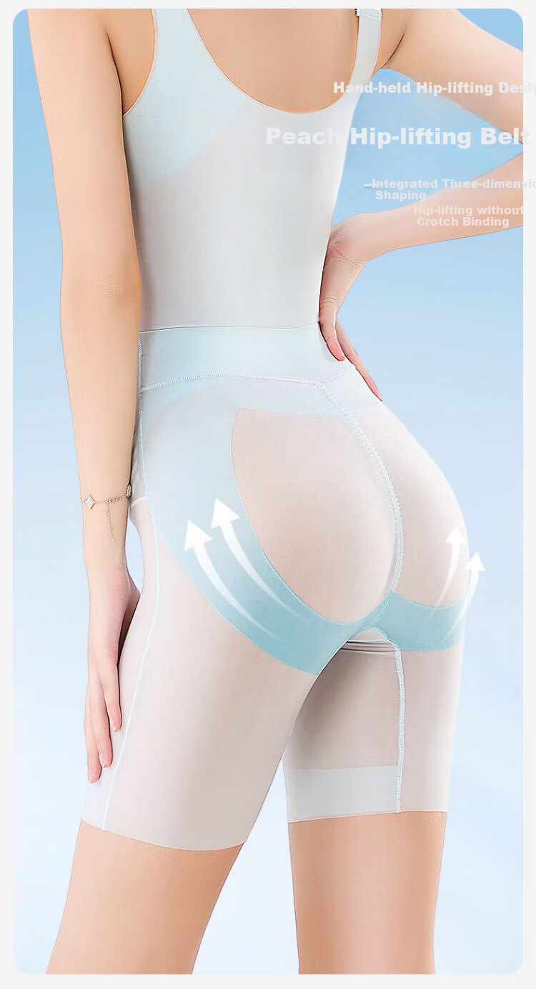 LangSha Ultra-Thin Seamless Shapewear Bodysuit, Breathable Summer Slimming Waist-Cinching Body-Shaping Underwear, Postpartum Tummy Control Shaping Slimming Garment 11
