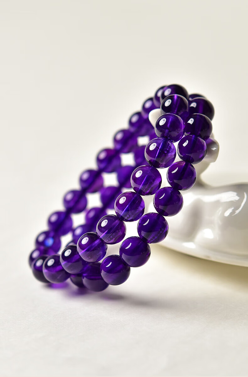 Grace Girl Purple Energy East-Coming Bracelet for Women, Luxurious High-End Amethyst Beaded Bracelet, Anniversary Birthday Gift for Girlfriend 1