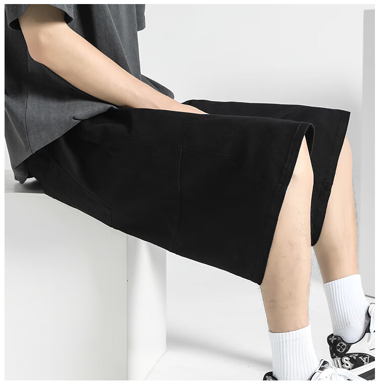 Huili Men's Shorts, Breathable Loose-Fitting Five-Point Pants, Summer Sports Trousers, Trendy Pants, Quick-Dry Casual Pants 12