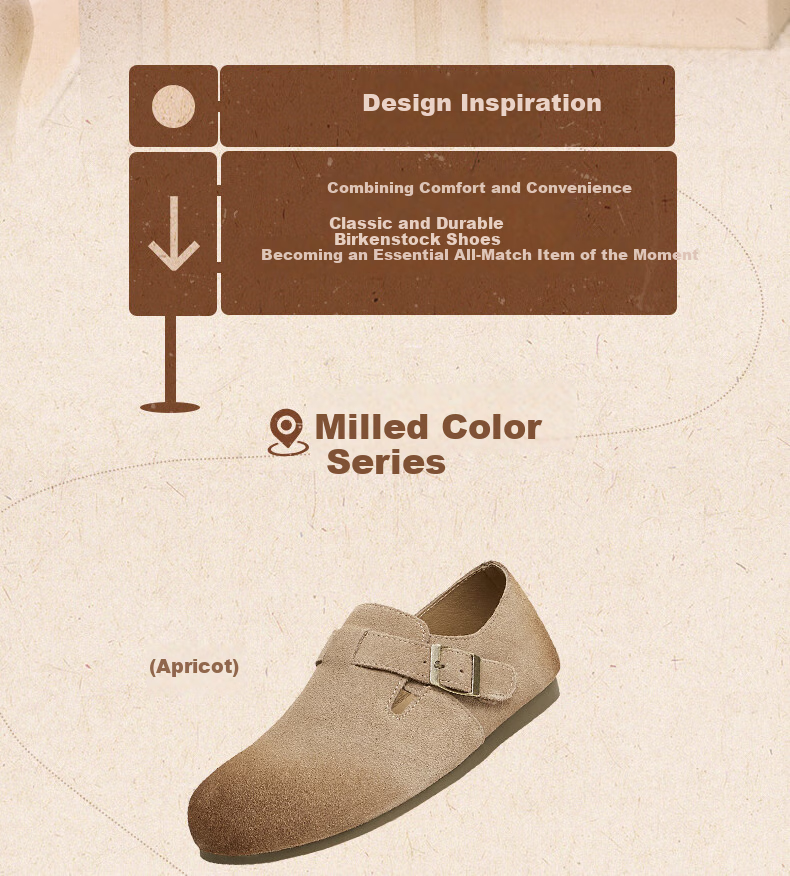 TEENMIX Women's Fleece-Lined Birkenstock Casual Shoes Trendy Versatile Fashion Sneakers 3