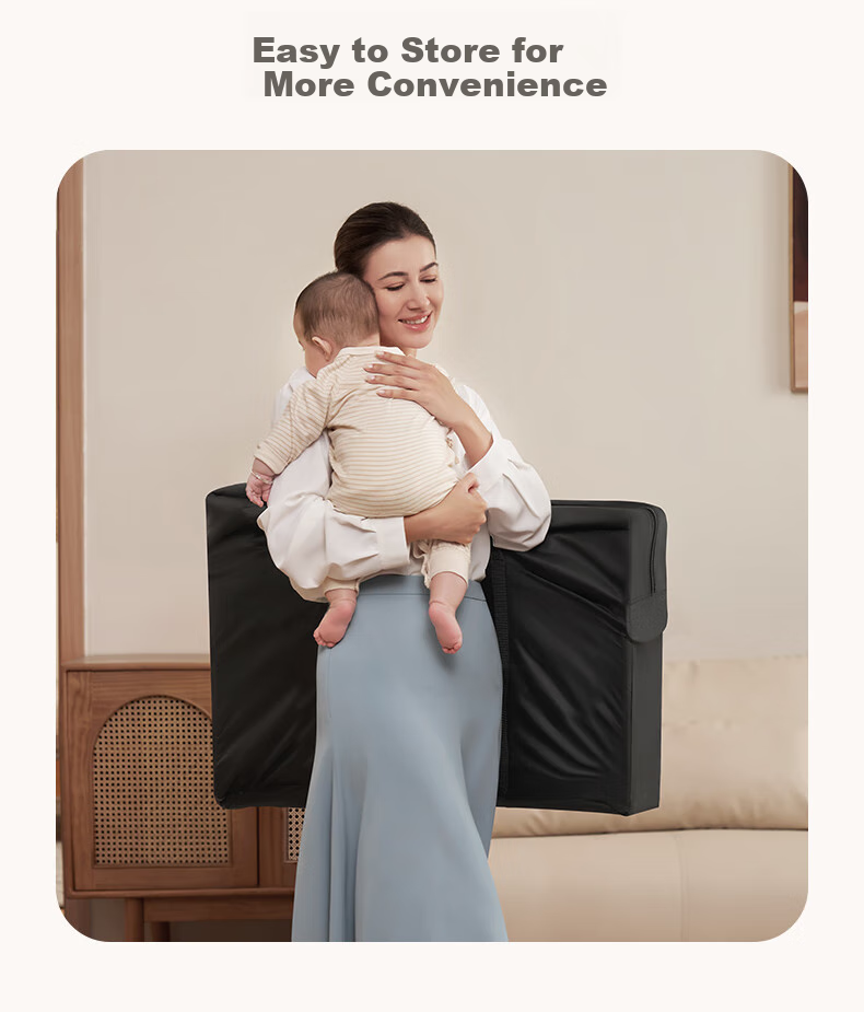 Elittile Baby Crib, Seamless Connection, Multifunctional, Foldable, Movable, Children's Crib, Xia'an Shi Qi Generation Plus 7