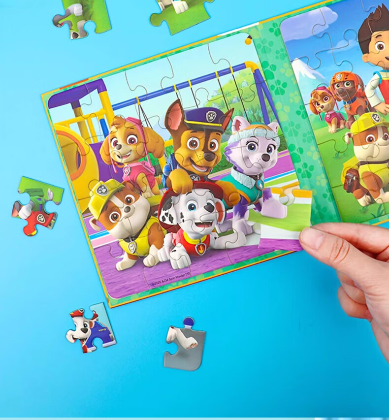 Dayanxiaowa Paw Patrol Children's Magnetic Puzzle, Ages 1-3 Magnetic Assembly Toy, Birthday Gift for Boys And Girls, First Step 4
