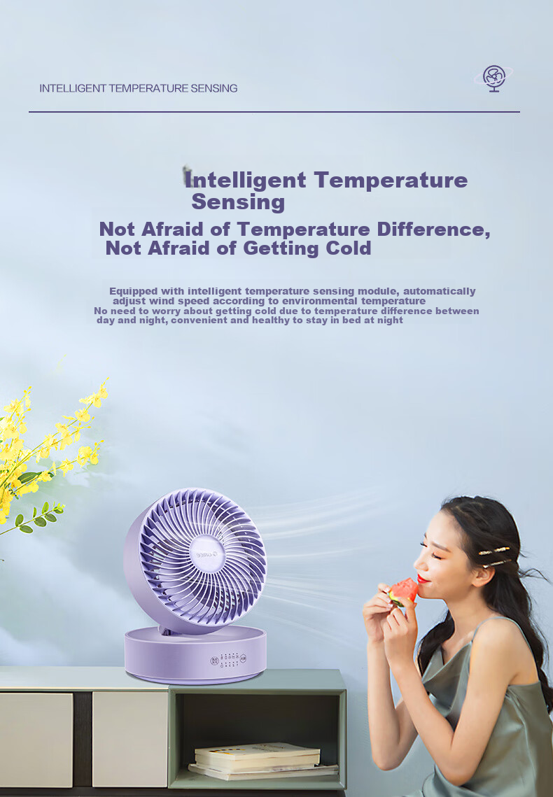GREE Fengbao Air Circulation Fan, DC Inverter Quiet Folding Fan, Outdoor Long Battery Life Smart Electric Fan, Desktop And Wall-Mounted Dual-Use, FXTZ-16X60Bh3 11