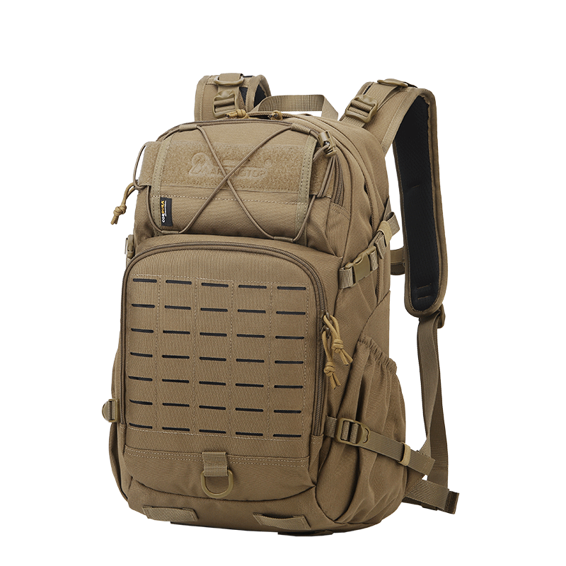 MARDINGTOP Men's Backpack Large Capacity Travel Tactical Bag [Black Cyclone] Khaki - 25L