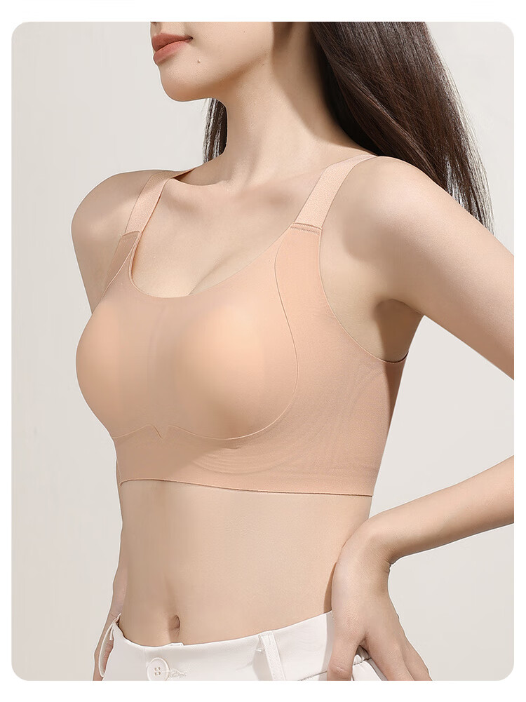 GRACEWELL Spring And Summer Large Bust Minimizer Rabbit Ear Cup Thin Bra for Women, High Side Support, Side Boob Control, Anti-Sagging, Wireless Brassiere 18