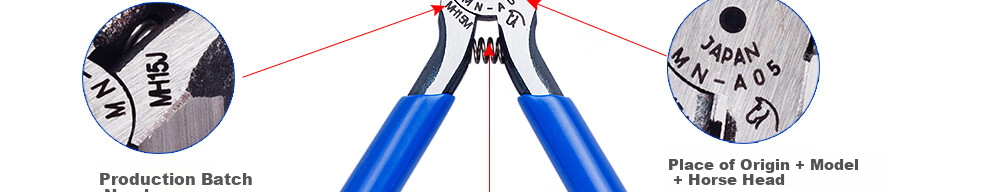 KEIBA Japanese Imported Diagonal Cutting Pliers, Side-Cutting Pliers, Electronic Diagonal Pliers, 5 Inches, MN-A05 14