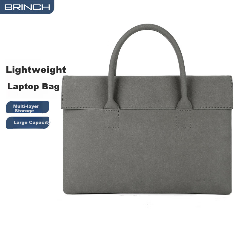 BRINCH Laptop Bag for Women, 15.6-Inch Handheld Commuter Business Laptop Bag Compatible with Apple And Huawei Notebooks