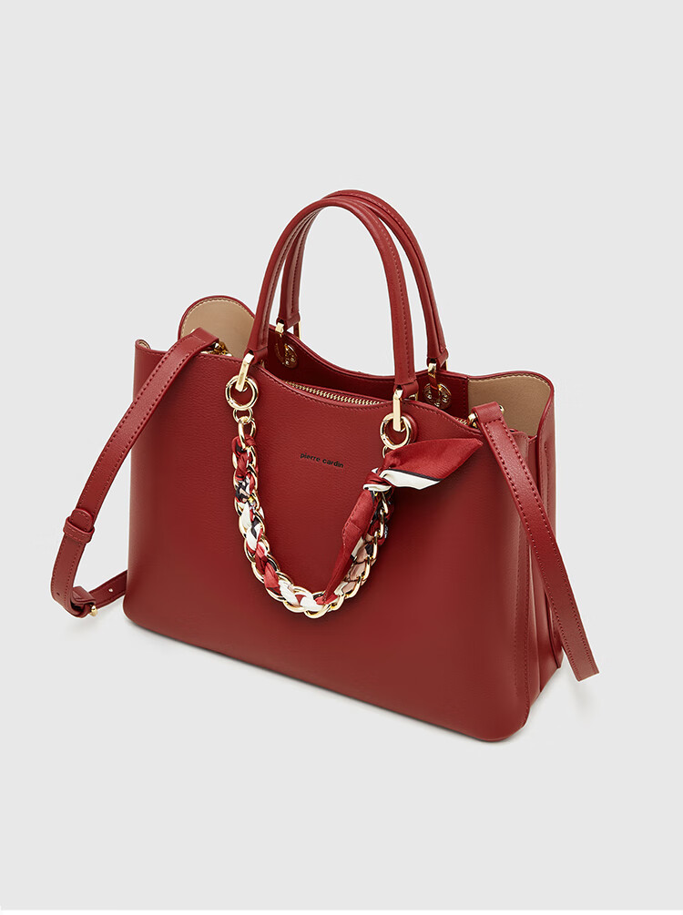Pierre Cardin Women's Handbag, Tote Bag, Shoulder Bag, Crossbody Bag, Commuter Bag, Mom Bag, Holiday And Birthday Gift, Brown, with Free Gift Box 16