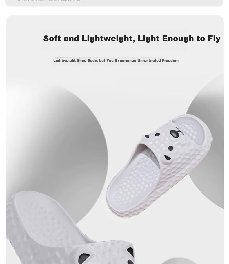 Huameijianbu Ice Bear Stepping on Poop Feeling Arch Support Soft Elastic Bathroom Indoor Outdoor Wear Non-Slip Slippers HM9811 Warm Yellow Size 37-38 8