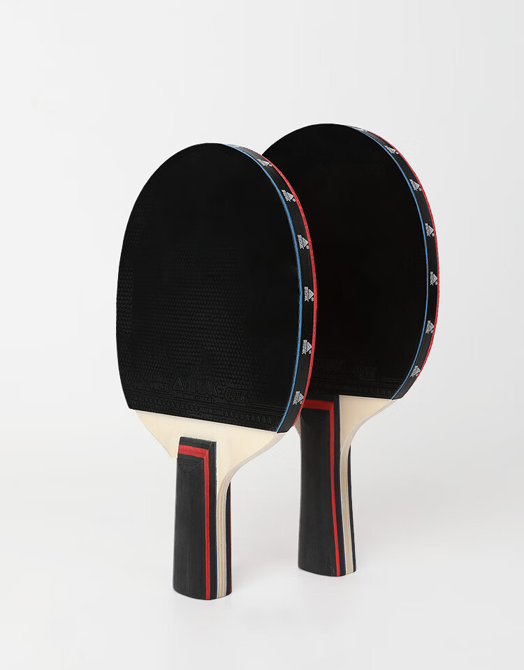 PEAK Table Tennis Racket Professional High-Elasticity Blade Horizontal Paddle for Beginners, Middle School Students, Double Rackets, Children's Straight Handle Set 10