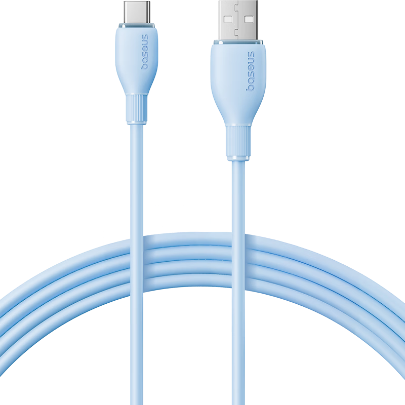 Baseus Type-C Data Cable, 6A Super Fast Charging 100W/66W, USB-C Compatible with Huawei Mate70/P50/40, Xiaomi, Honor Tablets, Phones, Car Charger, Starry Blue