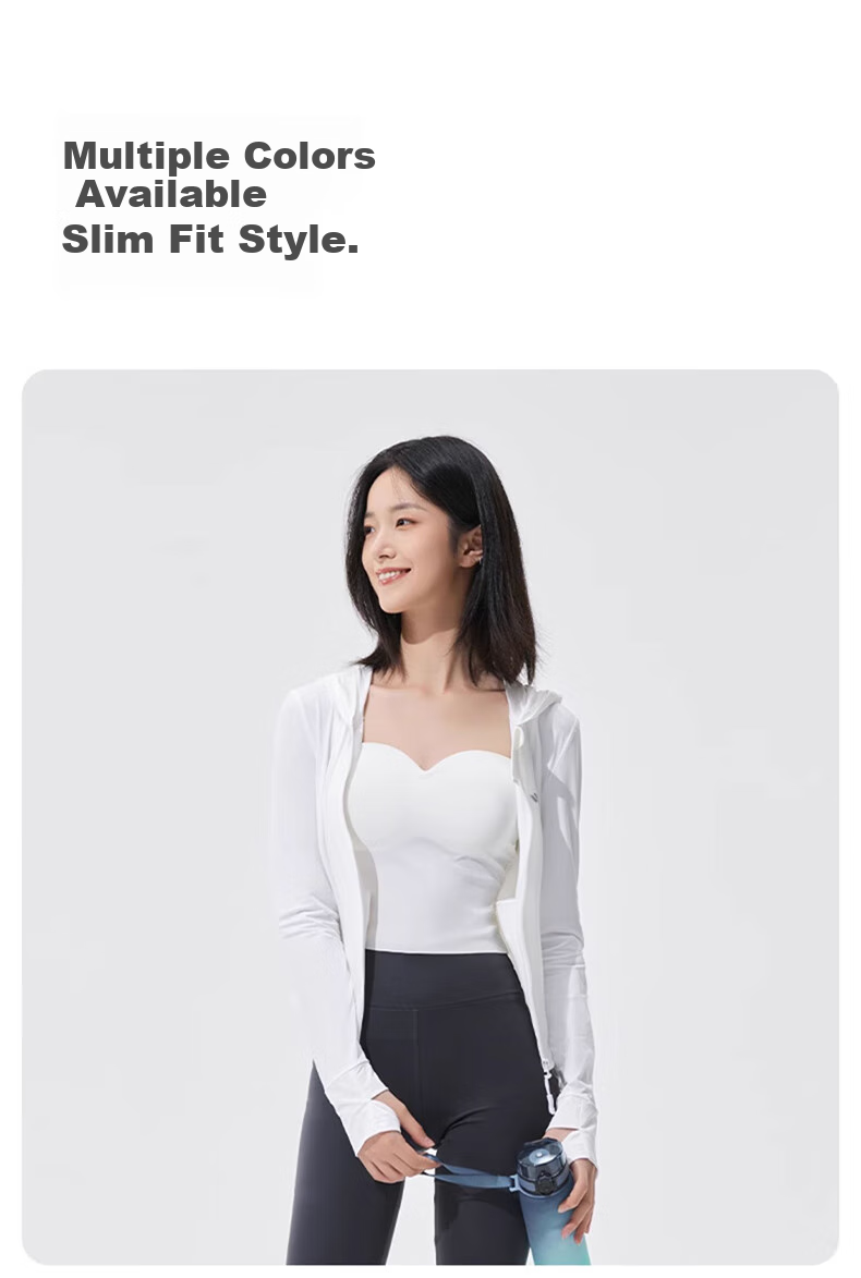 VVC Sun Protection Clothing for Women, Slim Fit Ice Silk Cool-Feeling UV-Resistant Urban Light Outdoor Jacket, Premium Gray, M 12