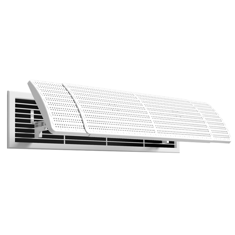 Little Queen Wide Central Air Conditioner Windshield Deflector Anti-Direct Blow Air Conditioner Deflector Office Air Guide Side Air Outlet Filter Cotton Telescopic Model B