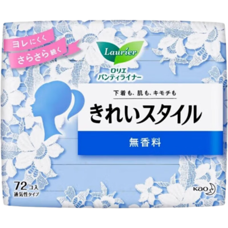 Laurier Kao Pads, 14cm*216 Pieces, Skin-Friendly Instant Absorption Unscented Clean Fresh Comfortable Breathable Intimate