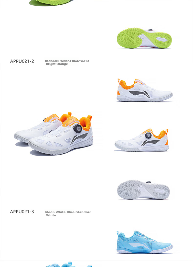 Li-Ning Table Tennis And Badminton Shoes, MAGE ESS Series Professional Sports Shoes, Unisex Ball Star Training Shoes, Size 37 10