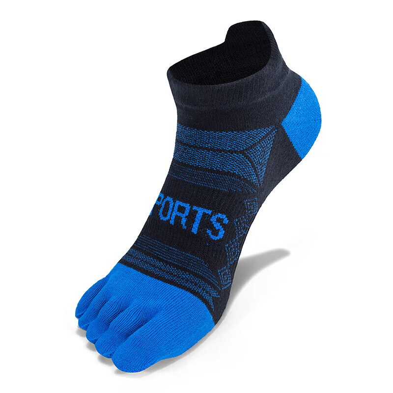TFO Competition-Level Outdoor Five-Toe Socks, Split-Toe Running Trail Hiking Mountaineering Socks 2202498, Men's Black