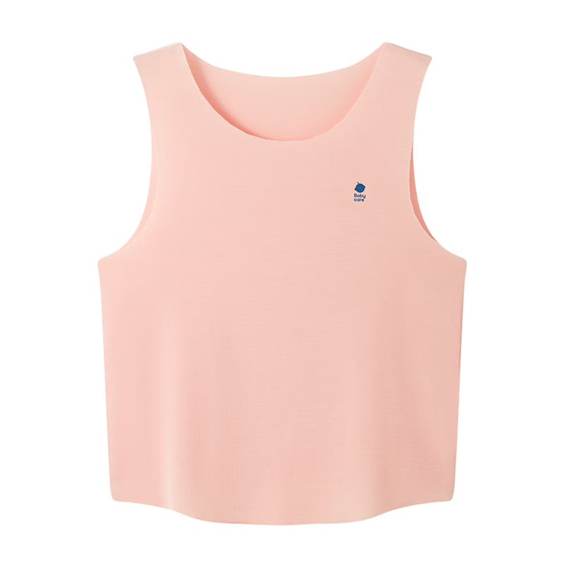 Babycare Youkesi Children's Vest Summer Thin Baby Homewear Pajamas Romper Peach Milk Pink 120cm