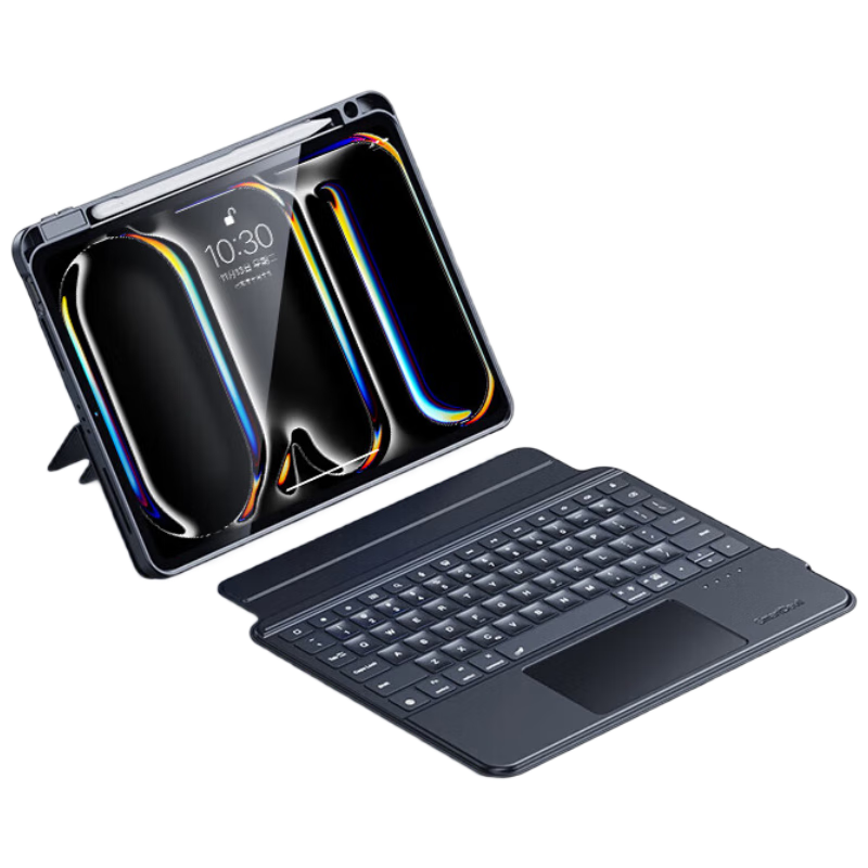 Shanmo IPad Magic Keyboard Case Compatible with Apple Tablets 2025/2022 IPad11 Magic Keyboard Protective Cover 11/10.9 Inch Universal Keyboard Case with Magnetic Detachable Desig