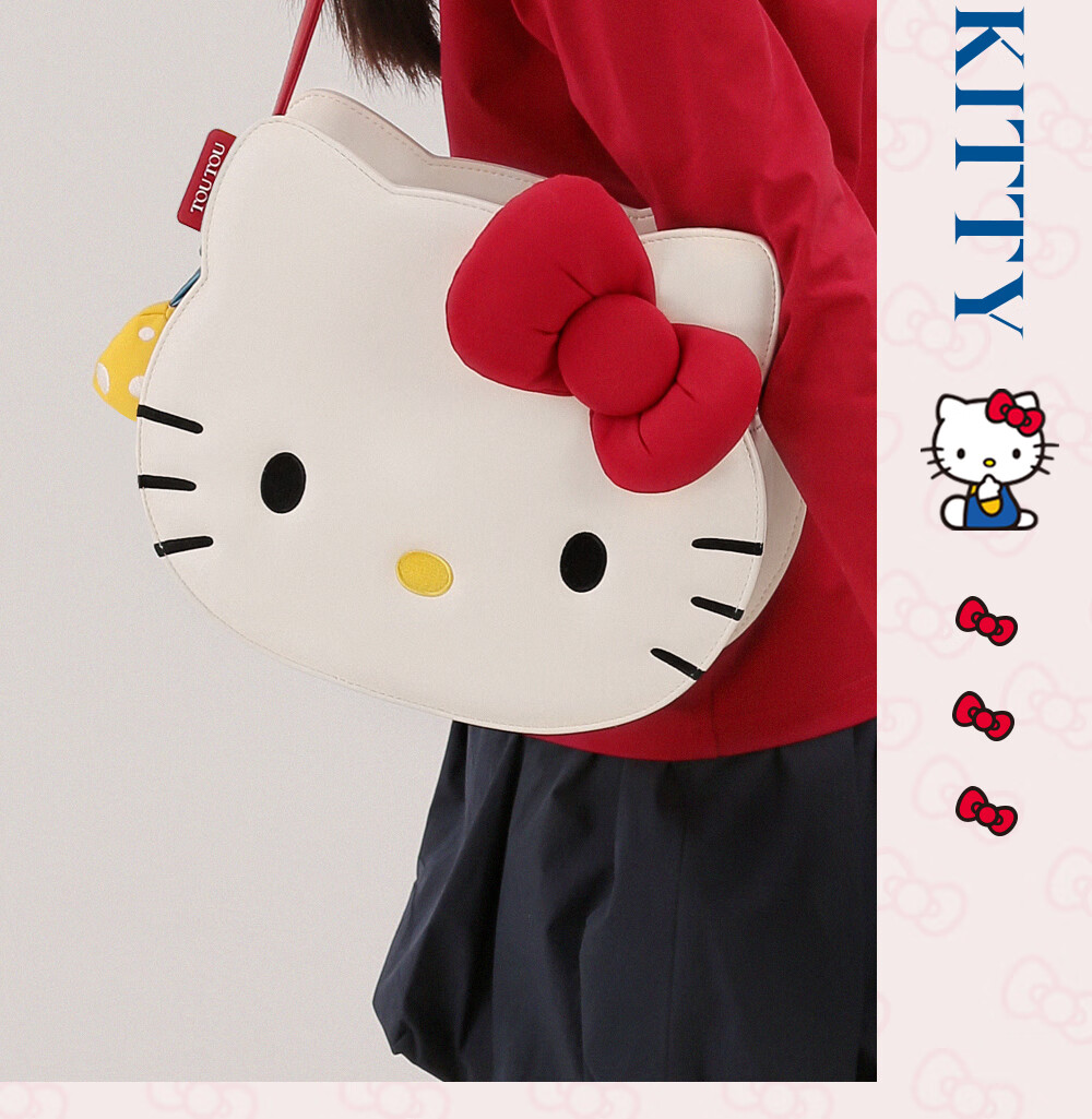 Toutou Hello Kitty Kitten Shoulder Bag, Underarm Bag, Birthday Gift for Best Friends, Tote Bag 28
