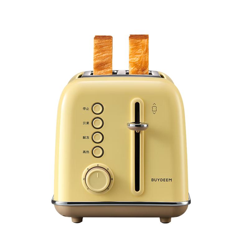 Buydeem Multifunctional Automatic Bread Maker, Household Toaster, Toasting Machine, Waffle Maker, Quick Bread Reheater, Toaster [Xiao Ge Huang]