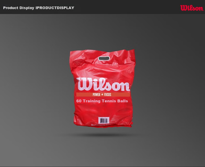 Wilson Pressureless Training Tennis Balls, Bagged Tennis Balls, Practice Tennis Balls, 60 Pieces, WRT136000 3