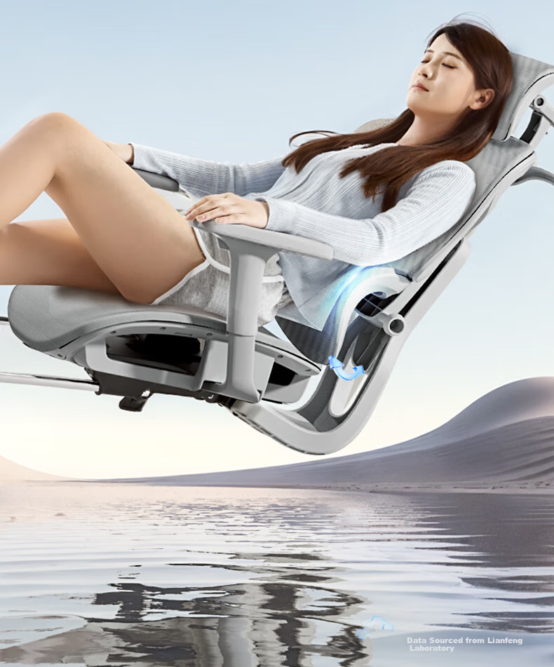 LIANFENG Ergonomic Office Chair for Home Use, Comfortable for Long Sitting, Reclining, Suitable for Students, Computer Work, Back Support, Gaming Chair 6